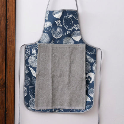 Kitchen Waterproof Apron With Snap-on Towel