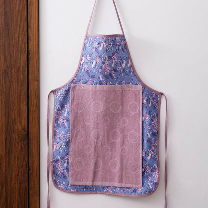 Kitchen Waterproof Apron With Snap-on Towel