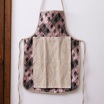 Kitchen Waterproof Apron With Snap-on Towel
