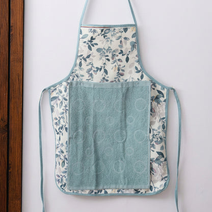 Kitchen Waterproof Apron With Snap-on Towel