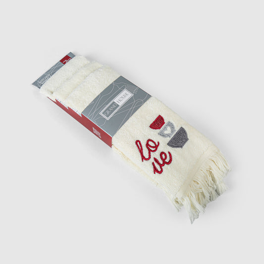 Velvet Touch Kitchen Collection - Luxury Embroidered 3-Piece 30*50 Cm Set