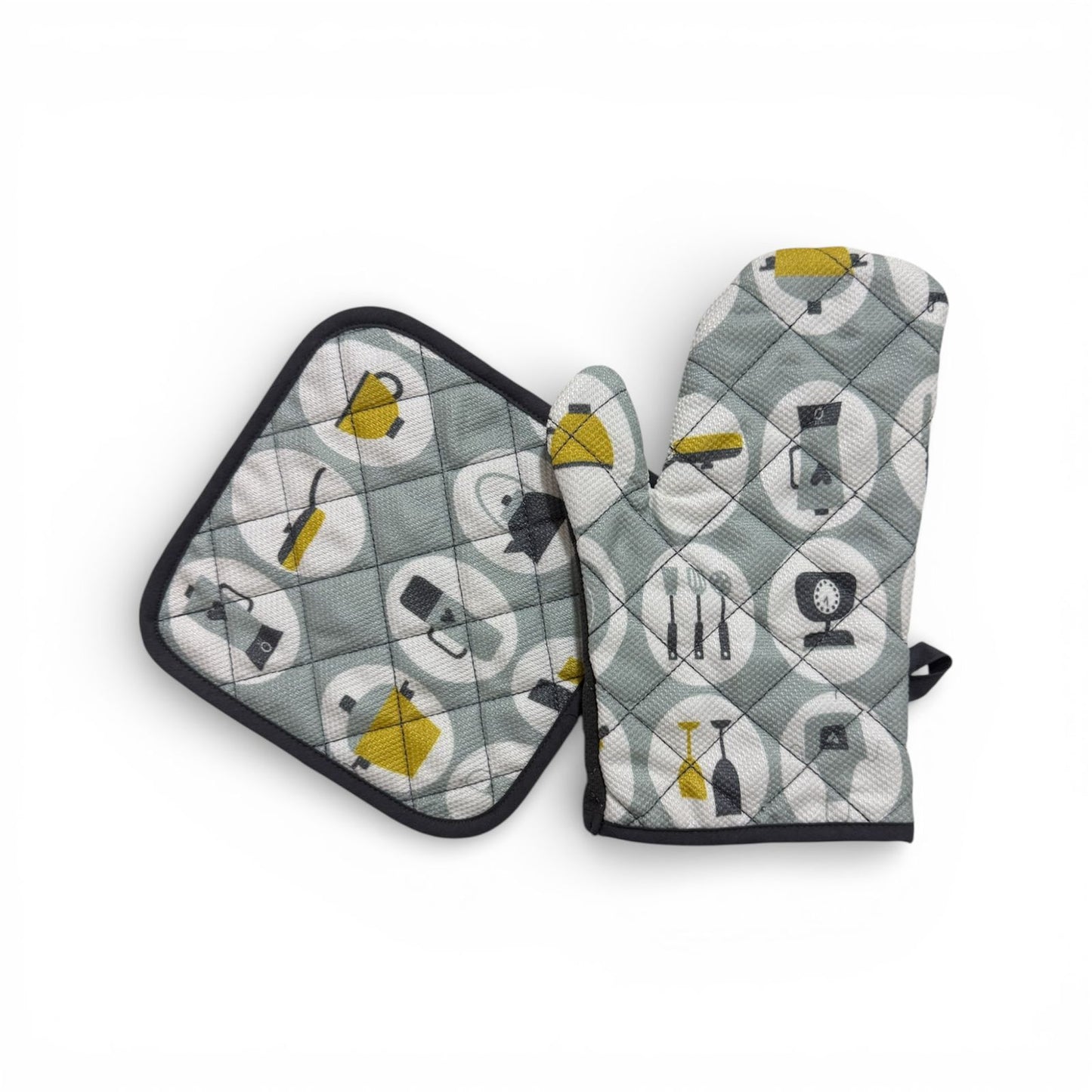 Kitchen Oven Gloves & Pot Holder - Set of 2 Pcs