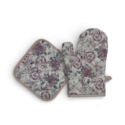 Kitchen Oven Gloves & Pot Holder - Set of 2 Pcs