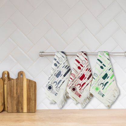 Velvet Touch Kitchen Collection – Luxury Printed 3-Piece 30*50 Cm Set