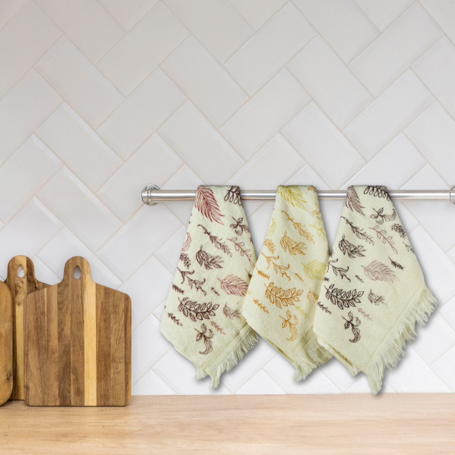 Velvet Touch Kitchen Collection – Luxury Printed 3-Piece 30*50 Cm Set